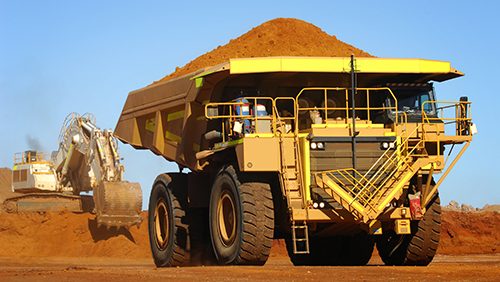Mining dump truck